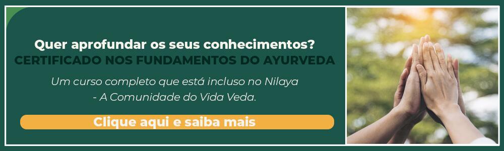 Banner para o curso de Fundamentos do Ayurveda